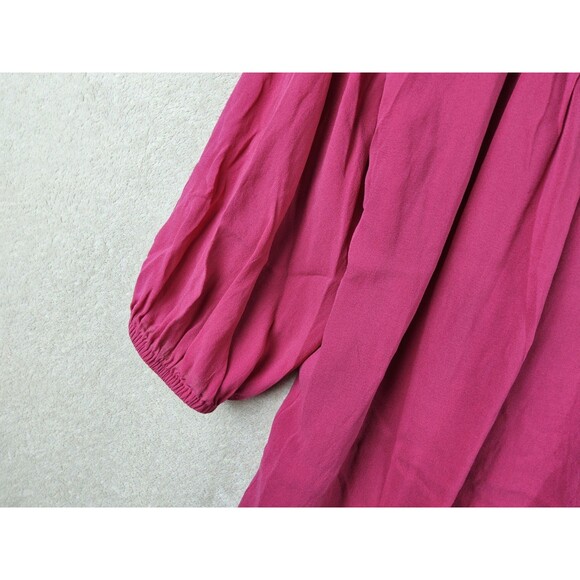 Diane Von Furstenberg Silk 3/4 Blouse Top Size S - Picture 4 of 5